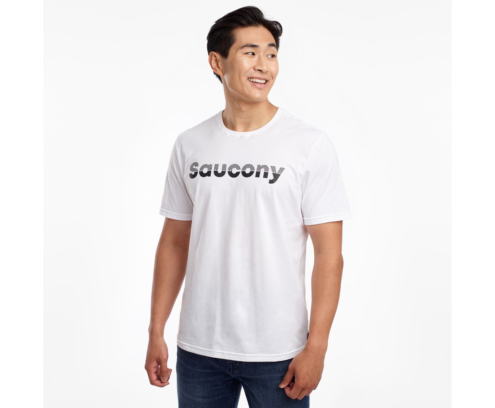 Men\'s Saucony Rested Short Sleeve Shirts White | Singapore 630YXFU